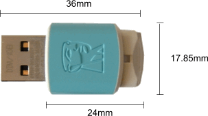 Kingston Mini 1GB flash drive (DTM/1GB)